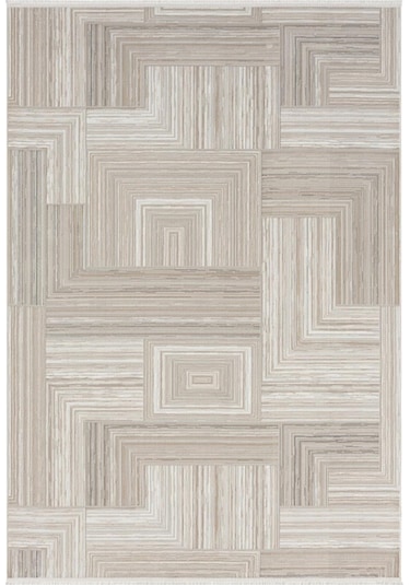 Çam Halı Gusto 902 Bej Seyran Halı Modern Desen Makine Halısı
