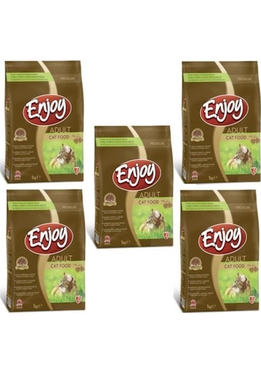 Enjoy Tavuk Etli Yetişkin Kedi Maması 5 x 1 KG