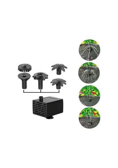 Xuweiwei 1.5w Toprak Fişli Güneş Su Pompası 1 Set Güneş Enerjili Su Pompası Kiti Mini Havuz Bahçe Çeşmesi