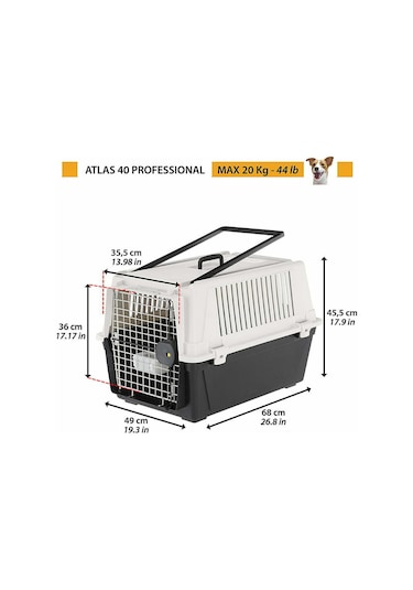 Ferplast Atlas 40 Köpek Taşıma Çantası 68 x 49 x 45.5 CM