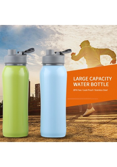 Yaleker 750ml Paslanmaz Çelik Spor Su Şişesi - Sızdırmaz, Taşıma Askılı, Hiking Ve Spor İçin Diğer