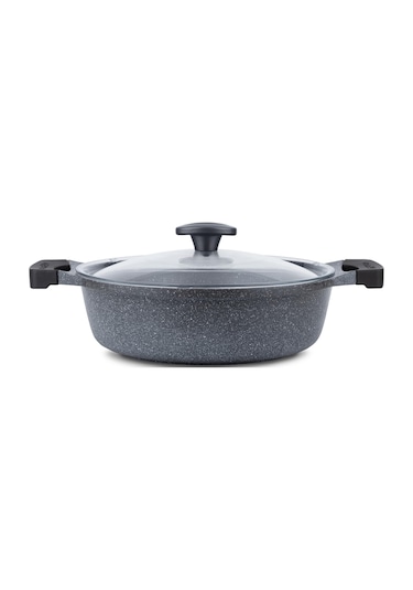 Thermoad Döküm Granit Graneu 26 CM Karnıyarık Tenceresi Gri