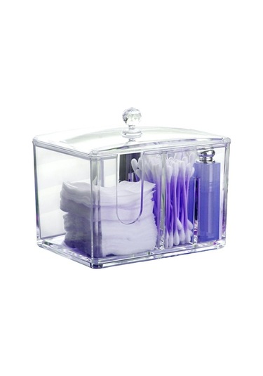 Pazly Mini Bölme Makyaj Kutusu, Makyaj Araçları Depolama, Kolay Taşıma, Alan Tasarrufu Çok Renkli