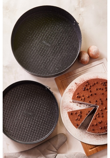 Emsan Circle Kelepçeli Kek Kalıbı Seti 2' Li