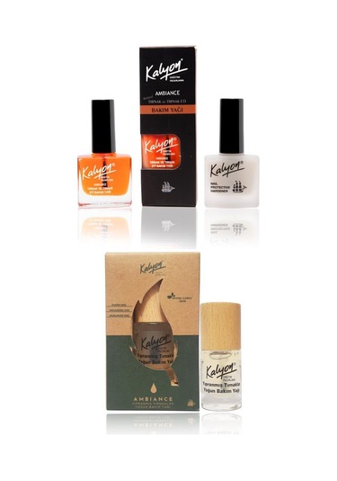 Kalyon Tırnak Sertleştirici + Bakım Yağı + Kalyon Yıpranmış Tırnaklar İçin Yoğun Bakım Yağı 11 ML