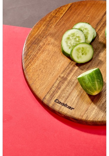 Cooker Lüx 40x28 Cm Akasya Ağacı Kesme Tahtası Kahverengi