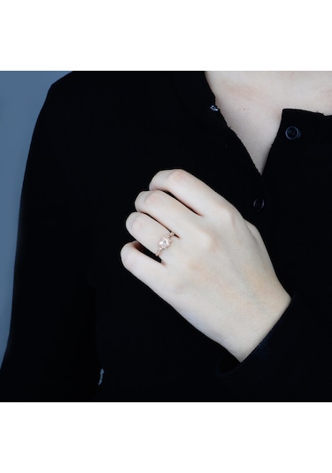 Pırlanta Kardia Yüzük - Idl Sertifikalı Rose Gold