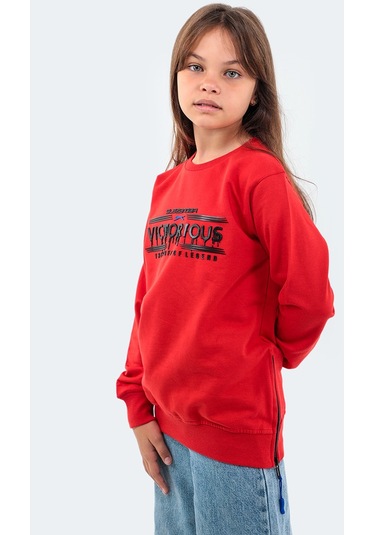 Slazenger DUNA IN Çocuk  Kırmızı Sweatshirt