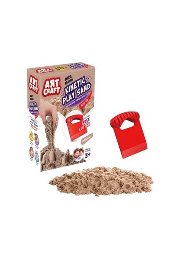 Aksesuarlı Kinetik Oyun Kumu 500 Gr - Kahverengi Kahverengi