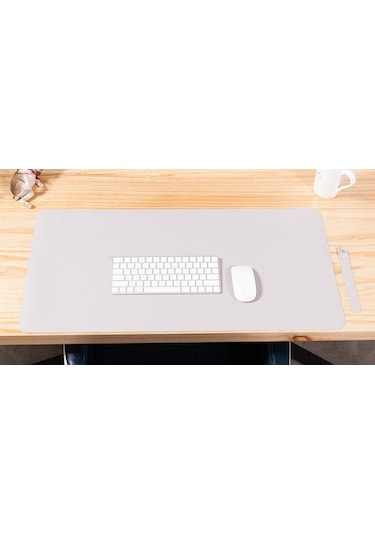 Mouse Pad 90x45cm Pu Deri Masa Altlığı - Ofis Ve Ev İçin Mükemmel, Masayı Korur Ve Rahat Kullanım Sağlar