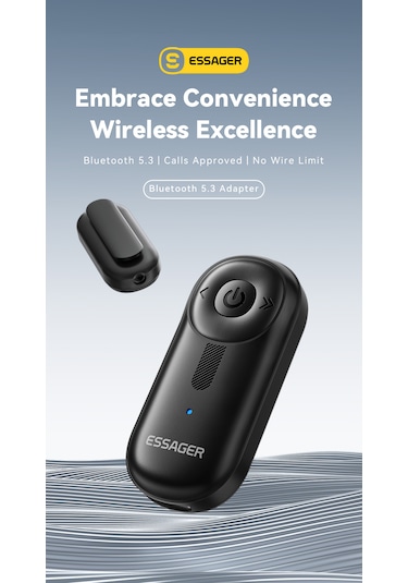 Bt14 Bluetooth 5.3 Araç Kiti 3.5mm Hi-fi Ses Aux Jack Ses Müzik