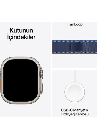 Apple MEWU4TU/A Watch Ultra 3 Gps + Cellular 49 MM Akıllı Saat (Distribütör Garantili)