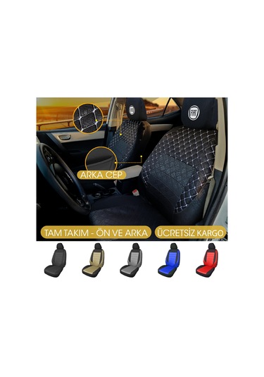 FIAT UNİVERSAL OTO KOLTUK KILIFI 2 YASTIK