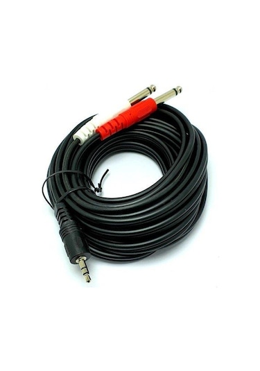 Electroon 3.5Mm Stereo 2X6.3Mm Mono Jaklı Kablo 5Mt