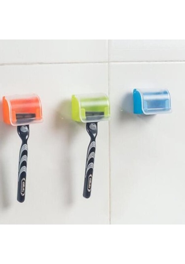 Novahub Beyaz Tıraş Makinesi Diş Fırçası Tutucu Banyo Duvar Enayi Vantuz Kanca Jilet Tuvalet Vakum Emme Tutucu Raf Malzemeleri Beyaz Beyaz