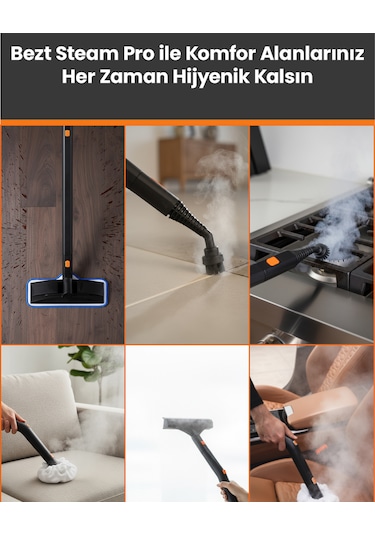 Bezt Steam Pro 1600 W Buharlı Temizlik Makinesi