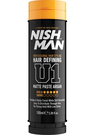 Nıshman U1 Argan Özlü Saç Şekillendirici Mat Wax 100 ML