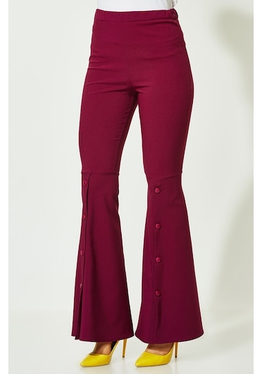 Soralline Kadın Pantalon 1692 Mürdüm Mürdüm