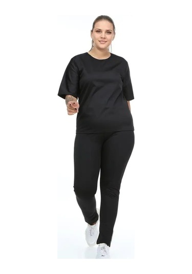 Pastimore Termal Sauna Badi Tayt Takım Siyah
