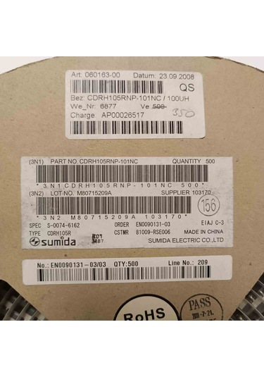Cdrh105rnp-101nc 10 Adet