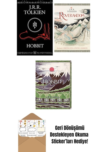 Hobbit Siyah Kapak + Roverandom Özel Ciltli Baskı + Hobbit Özel Ciltli Baskı