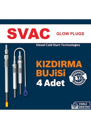 Fiat Linea 1.3 Multijet Svac Kızdırma Bujisi 2007-2017 4 Adet