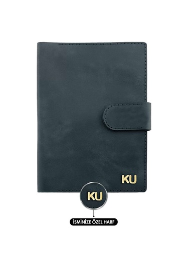A5 Defter Ve Ajanda Kılıfı - %100 Rainbow Deri - Ko10001 - Lacivert Lacivert