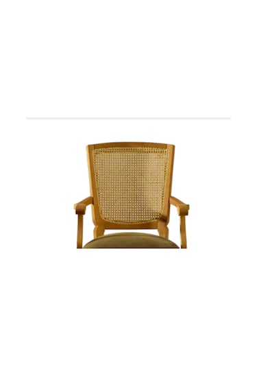 Bengimobilya Sandalye Zus011 Hasır Sırt Model Tam Kolçak Aslan Ayak Baby Face