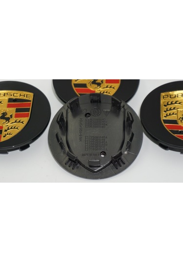 Dk Tuning Porsche Siyah Jant Göbeği Kapak Seti 76mm