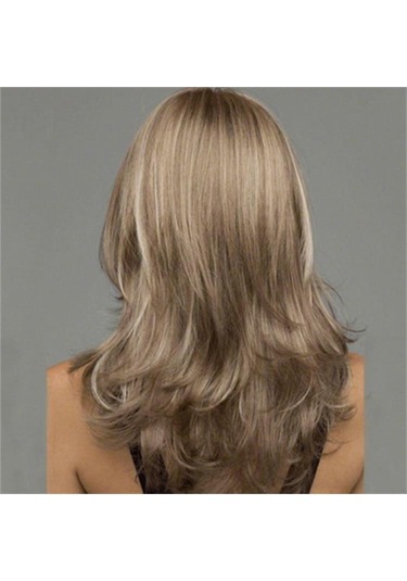 Uzun Kıvırcık Kadın Peruk Kahverengi Büyük Dalga