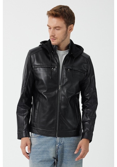 Demar Siyah Deri Mont 001