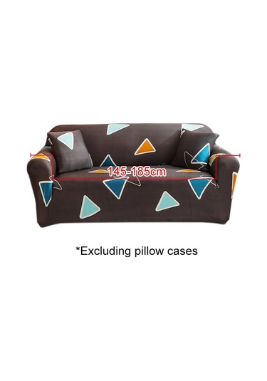 Sones Çift Kişilik Tam Kapsama Elastik Kaymaz Kanepe Kılıfı Altın Üçgen