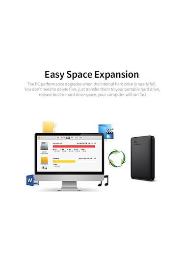 Maiyame Western Digital 500gb Taşınabilir Disk, 2.5 İnç, Usb 3.0, Siyah, Wd Elements, Win/mac Uyumlu