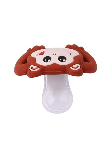 Flybuy Bosphorusboutique Şeffaf Silikon Hayvan Emzikleri, Komik Nipeller, Diş Ağrısı, Bebek Emzikleri, 100% Abs, Pratik, Bebekler İçin Şeffaf