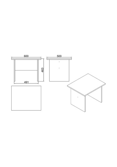 Robinhome Verona B Ofis Sehpası Barok Gri