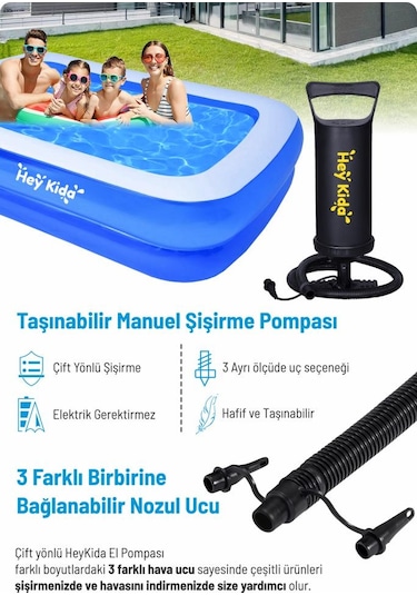 Heykida Çift Yönlü Manuel El Pompası