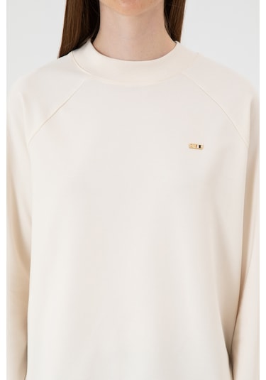 U.s. Polo Assn. Kadın Krem Sweatshirt 50313610-vr071 Krem