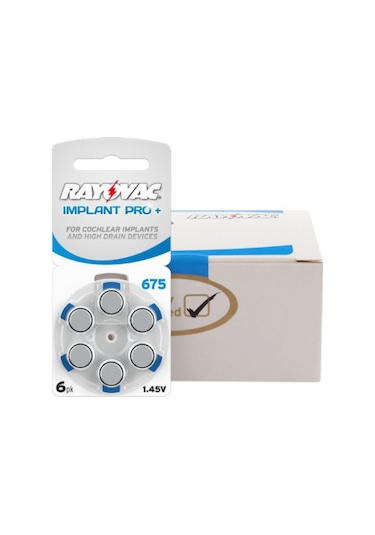 Rayovac 675 Numara Implant İşitme Cihazı Pili 6 x 10'lu