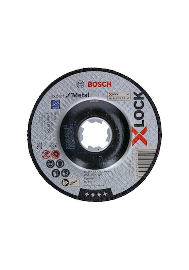 Bosch X-lock 125x2.5 Mm Expert Serisi Bombeli Metal Kesme Taşı 26
