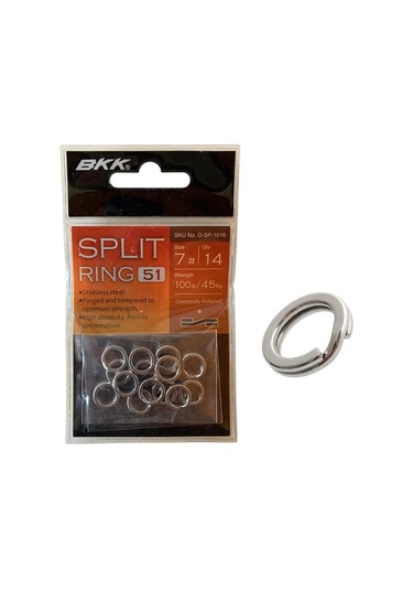 Bkk Split Ring-51 Suni Yem Halkası No:7 14'lü Paket