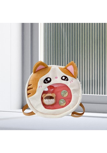 Suntek Karikatür Peluş Sırt Çantası Sevimli Büyük Oyuncak Bebek İle Sarı