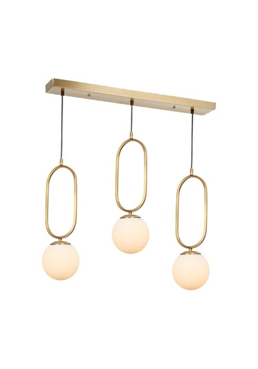 Tt016-3S Esk Tt Aydınlatma Eskitme Kaplama Beyaz Camlı 3 Lü Sıral