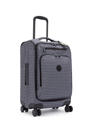 Kıplıng New Youri Spin S Kabin Boy Tekerlekli Valiz Siyah Sıgnature Prınt Siyah