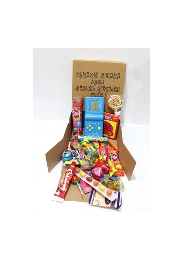 90'lar Nostaljik Tetrisli Şekerleme Ve Sakız Pakedi Hediye Kutusu 4