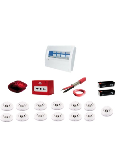 13 Bölgeli Konvansiyonel Sertifikalı Yangın Alarm Seti
