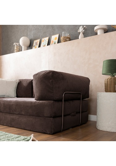 Argimo Godila Çok Amaçlı Sofa Çift Kişilik Yatak Koltuk Kahve