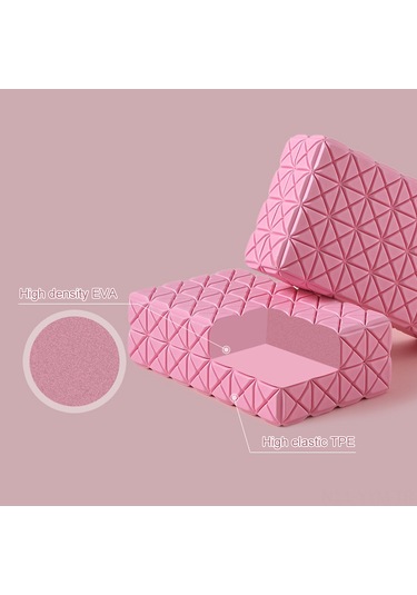 Geeksen Mor Renkli Eva+tpe Yoga Blok, Postür Doğrulama Ve Kas Güçlendirme, 22x13x7 Cm, Tek Adet Mor