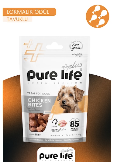 Purelife Plus Tavuklu Köpek Ödül Maması 80gr