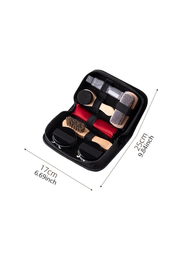 Homyl Unısex Yetişkinler Için Ayakkabı Bakımı Ve Lehçe Kiti Siyah