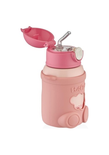 Shotay Happy Everyday Çelik Termos Matara Çocuk 480ml Pembe